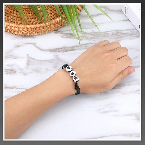 12Pcs Baseball Charm Bracelets Baseball Party Favors Baseball Beads Adjustable Wristbands Sport Baseball Bracelet for Teen Women Men Birthday Party Christmas Holiday Gifts Baseball Favor for Team in Kuwait