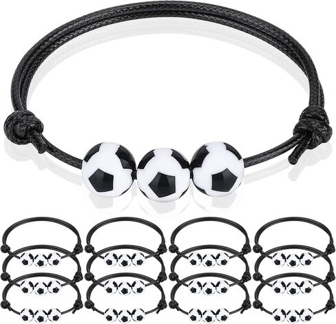 12Pcs Baseball Charm Bracelets Baseball Party Favors Baseball Beads Adjustable Wristbands Sport Baseball Bracelet for Teen Women Men Birthday Party Christmas Holiday Gifts Baseball Favor for Team in Kuwait