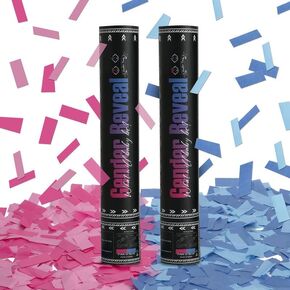 Gender Reval Powder Cannon Blue, DOUKEE Blue Powder Only Smoke Cannon Boy Gender Reveal Smoke Popper without Confetti for Gender Reveal, Baby Shower or Baby Boy Birthday Party, 2PK in Kuwait