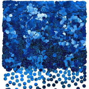 Sparkle Blue Foil Metallic Round Table Confetti Decor Circle Dots Mylar Table Scatter Confetti Wedding Bachelorette Under the Sea Ocean Theme Baby Shower Birthday Party Confetti Decorations, 60g in Saudi Arabia