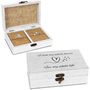 Ring Box for Wedding Ceremony | Handmade Wedding Ring Box | Custom Ring Bearer Box | Rustic Wedding Decor |Elegant Wedding Ring Holder |Wedding Ring Boxes for Ceremony | Ring Bearer Pillows |Ring Box in Saudi Arabia