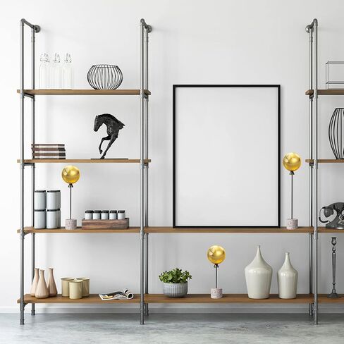 3 قطع من زخارف بالونات معدنية من PHIROWN، ديكور منزلي ذهبي مع 3 ارتفاعات مختلفة وكرات من الفولاذ المقاوم للصدأ، ديكورات طاولة مركزية للديكور الحديث لغرفة المعيشة وغرفة النوم ورف المطبخ in Kuwait