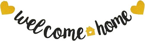 Welcome Home Banner Welcome Back Party Decorations Blue Glitter Home Party Sign Decors Banner for Military Army Homecoming Party Decorations, Family Theme Party Supplies (Blue) in Saudi Arabia