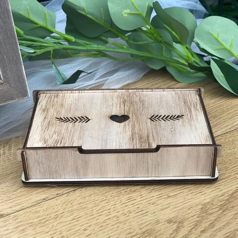 Y&K Homish Wedding Guest Book Alternative, Rustic Wedding Decorations for Reception, Favors for Guests 80 Hearts Green Wreath Antique White in Kuwait