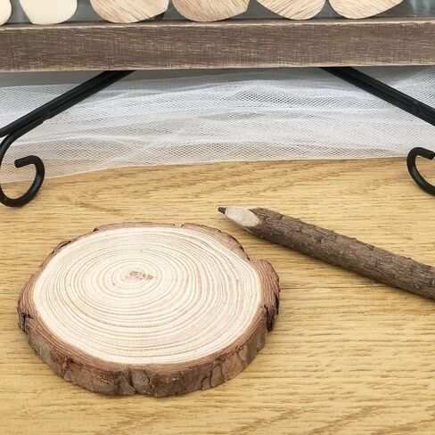 Y&K Homish Wedding Guest Book Alternative, Rustic Wedding Decorations for Reception, Favors for Guests 80 Hearts Green Wreath Antique White in Kuwait