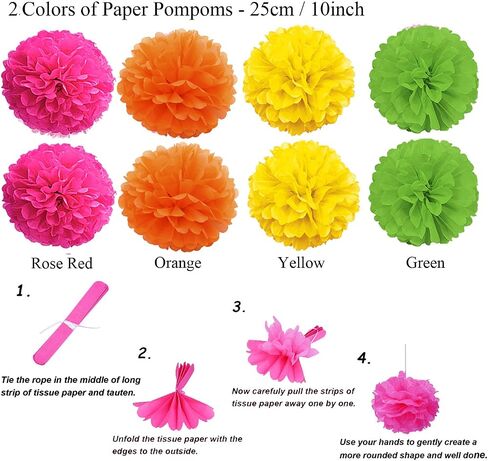 ZERODECO Party Decoration, 21 Pcs Black and Gold Hanging Paper Fans, Pom Poms Flowers, Garlands String Polka Dot and Triangle Bunting Flags for Birthday Parties Wedding Décor, Table & Wall Decorations in Saudi Arabia