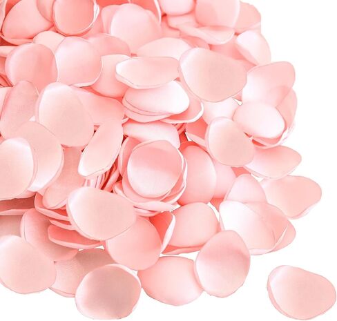 Lookein 300pcs Rose Petals Satin Flower Petals for Wedding Flower Girl Basket Table Centerpieces Aisle Runner Party Confetti Bridal Shower Dinner Wedding Decoration, Champagne Gold in Kuwait