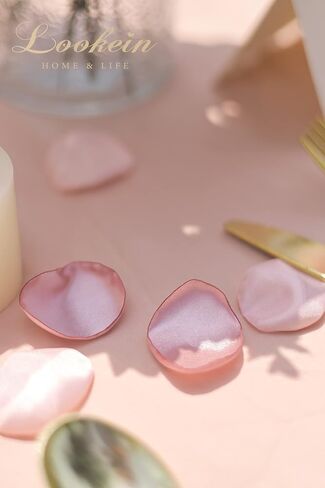 Lookein 300pcs Rose Petals Satin Flower Petals for Wedding Flower Girl Basket Table Centerpieces Aisle Runner Party Confetti Bridal Shower Dinner Wedding Decoration, Champagne Gold in Kuwait