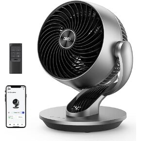 Dreo Smart Desk Fan for Bedroom, Powerful 70 ft Whole Room Air Circulator Fan, 120°+90° oscillating fans with Voice Control, 4 Speeds, 5 Modes, 12H Timer, 9" Portable Table Fan for Office, Home in Kuwait