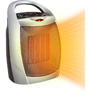 Antarctic Star Space Heater,Electric Portable Heater Fan for Indoor Use 1500W/750W ETL Certified Ceramic Small Mini Heater with Thermostat, Home Dorm Office Desktop and kitchen,Black
