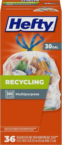 Hefty Recycling Trash Bags, Blue, 13 Gallon, 60 Count in Saudi Arabia