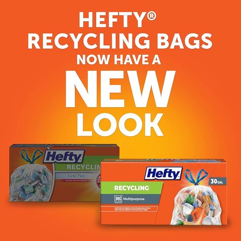 Hefty Recycling Trash Bags, Blue, 13 Gallon, 60 Count in Saudi Arabia