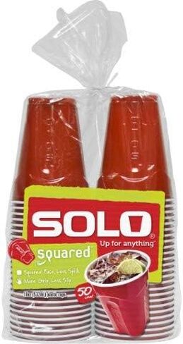 Solo Assorted 18-Ounce Color Plastic Cups, 50 Count in Saudi Arabia