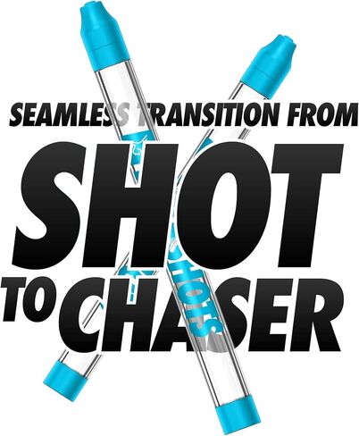 Take V2 - Shot Holder & Straw for Drinks & Chasers - Experience Shots On the Go - Fits All Standard Bottles, Glasses, & the Chase - 1oz (Arctic White) in Saudi Arabia