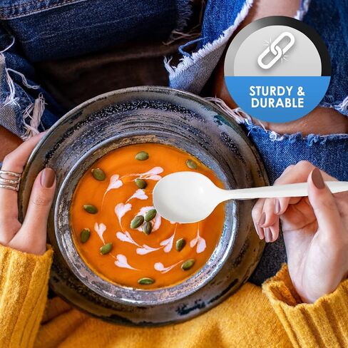 شوكة بلاستيكية متوسطة الوزن للاستعمال مرة واحدة من PAMI [400 قطعة] - أدوات فضية بلاستيكية بيضاء كبيرة للحفلات وحفلات الزفاف وأكشاك تقديم الطعام وطلبات الوجبات الجاهزة والمزيد - شوكات حفلات قوية للاستخدام مرة واحدة in Kuwait