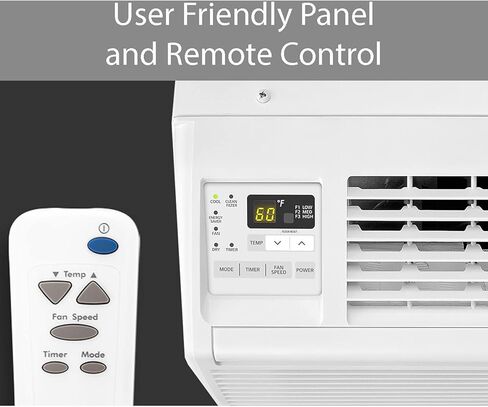 مكيف شباك إل جي 8000 وحدة حرارية بريطانية، يبرد 350 قدم مربع. (حجم الغرفة 14 × 25 بوصة)، تشغيل هادئ، تحكم إلكتروني مع جهاز تحكم عن بعد، 3 سرعات تبريد ومروحة، نجمة الطاقة، إعادة التشغيل التلقائي، 115 فولت، أبيض in Kuwait