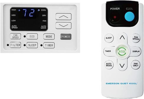 مكيف هواء Emerson Quiet Kool 12,000 BTU 230V Energy Star Smart من خلال الجدار، يبرد الغرف حتى 550 قدم مربع. قدم، مع جهاز تحكم عن بعد، وواي فاي، والتحكم الصوتي، ومؤقت 24 ساعة in Saudi Arabia