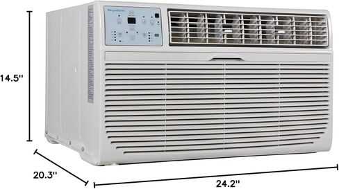 كيستون مكيف هواء وسخان مثبت على الحائط بقدرة 12000 وحدة حرارية بريطانية 230 فولت مع وظيفة إزالة الرطوبة - مجموعة مكيفات هواء وسخان حائطية هادئة مع جهاز تحكم عن بعد للغرف الصغيرة والمتوسطة الحجم التي تصل مساحتها إلى 550 قدمًا مربعًا. in Kuwait