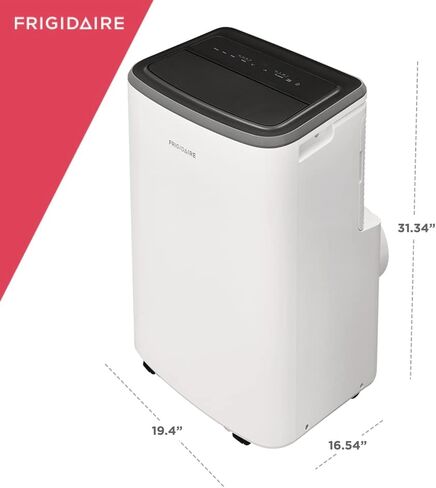 فريجيدير FHPC082AC1 مكيف هواء الغرفة المحمول، 5500 وحدة حرارية بريطانية مع مروحة متعددة السرعات، وضع مزيل الرطوبة، فلتر سهل التنظيف وقابل للغسل، باللون الأبيض in Kuwait