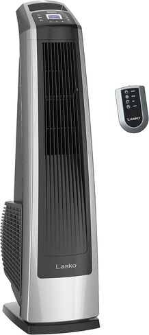 Lasko Oscillating High Velocity Tower Fan, Remote Control, Timer, 3 Powerful Speeds & High Velocity Floor Fan with Wall mount Option, 3 Powerful Speeds, Pivoting Fan Head, 2264QM in Saudi Arabia