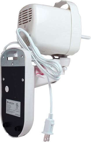 Comfort Zone Oscillating Wall Mount Fan with Remote Control, Timer, Auto Shut Off, Adjustable Tilt, Quiet, 16 inch, 3 Speed, Ideal for Home, Bedroom, Gym & Office, Airflow 14.07 ft/sec, CZ16WR in Kuwait