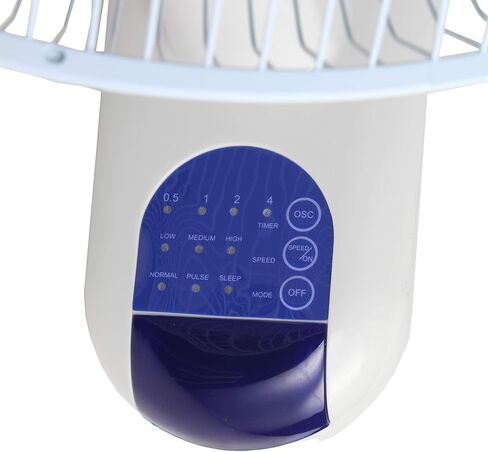 Comfort Zone Oscillating Wall Mount Fan with Remote Control, Timer, Auto Shut Off, Adjustable Tilt, Quiet, 16 inch, 3 Speed, Ideal for Home, Bedroom, Gym & Office, Airflow 14.07 ft/sec, CZ16WR in Kuwait