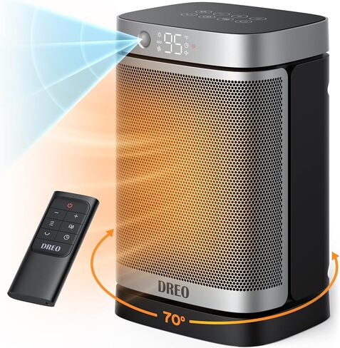 Dreo Space Heater Indoor, Portable Heater with 70°Oscillation, 1500W Electric Heaters with Thermostat, Dreo 4L Smart Humidifiers for Bedroom Home Office in Kuwait