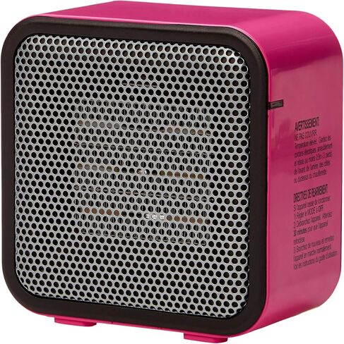 Amazon Basics 500-Watt Ceramic Small Indoor Space Heater, Personal Mini - 3.4 x 5.8 x 6 Inch, Black in Kuwait
