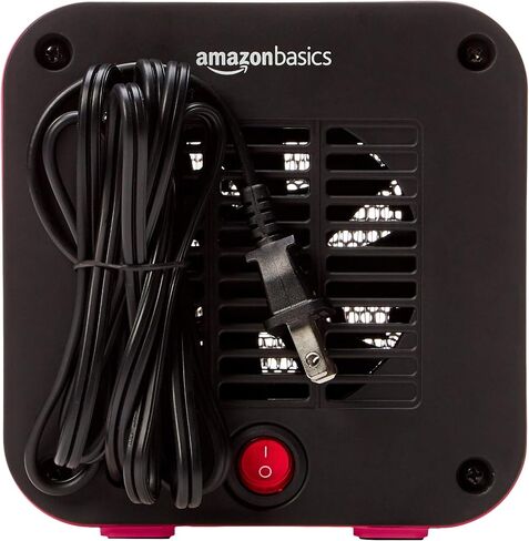Amazon Basics 500-Watt Ceramic Small Indoor Space Heater, Personal Mini - 3.4 x 5.8 x 6 Inch, Black in Kuwait