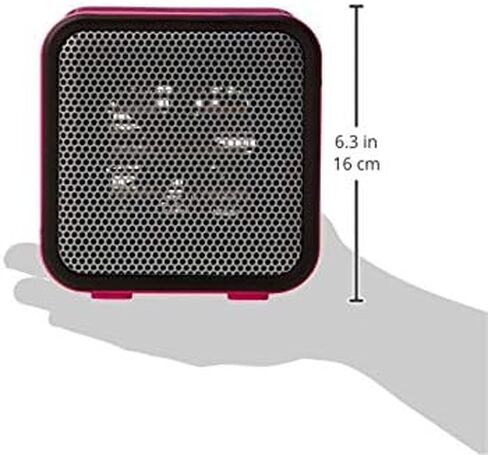 Amazon Basics 500-Watt Ceramic Small Indoor Space Heater, Personal Mini - 3.4 x 5.8 x 6 Inch, Black in Kuwait