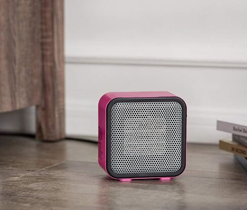 Amazon Basics 500-Watt Ceramic Small Indoor Space Heater, Personal Mini - 3.4 x 5.8 x 6 Inch, Black in Kuwait