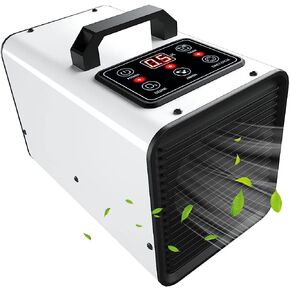 Tesiplz Ozone Negative Ion Generator,15,000mg/h Digital Touch Commercial Ozonator Odor Removal Machine,Industrial O3 Ionizer Air Purifier Deodorizer for Home Car Pet