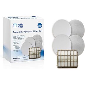 فلتر Fette - مرشحات مكنسة كهربائية متوافقة مع مكانس Shark Navigator Professional NV70، NV80، NV90، NV95، UV420. قارنه بالجزء رقم XFF80 وXHF80. (1 هيبا 2 فوم) in Kuwait
