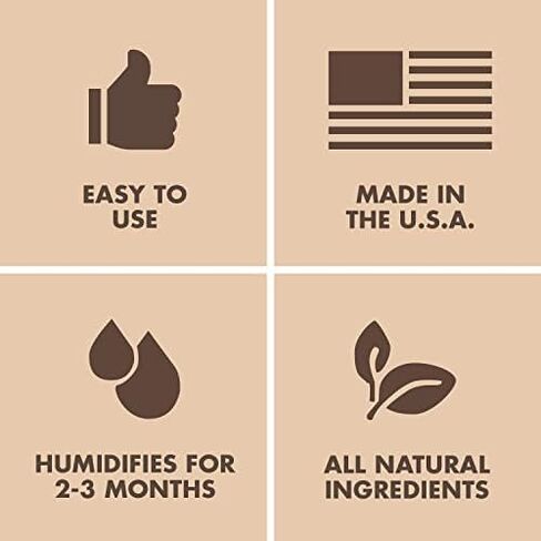 Boveda 72% Two-Way Humidity Control Packs For Wood Humidifier Boxes – 12 Pack – Moisture Absorbers – Humidifier Packs – Individually Wrapped Hydration Packets in Saudi Arabia