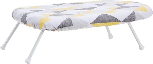Amazon Basics Tabletop Ironing Board with Folding Legs - Trellis Removable Cover, Chevron, 23.6"L x 7.1"W x 14.3"H in Saudi Arabia