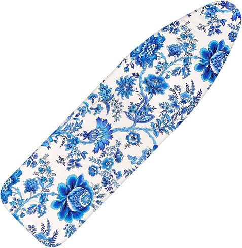 Ironing Board Cover and Pad 15x54 Inch Standard Ironing Board Cover with Elastic Edge and Hook and Loop Fasteners Scorch and Stain Resistant Cotton Ironing Covers with Thick Padding in Kuwait