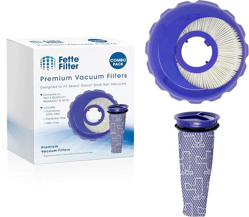 Fette Filter - Small Ball UP15، مجموعة فلتر مكنسة صغيرة متعددة الأرضيات وكرة صغيرة Pro متوافقة مع Dyson. قطع غيار رقم 966444-02 و967276-01. حزمة كومبو in Kuwait