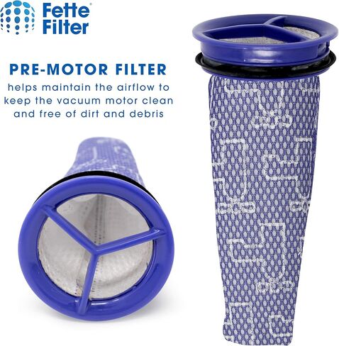 Fette Filter - Small Ball UP15، مجموعة فلتر مكنسة صغيرة متعددة الأرضيات وكرة صغيرة Pro متوافقة مع Dyson. قطع غيار رقم 966444-02 و967276-01. حزمة كومبو in Kuwait