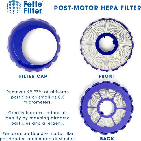 Fette Filter - Small Ball UP15، مجموعة فلتر مكنسة صغيرة متعددة الأرضيات وكرة صغيرة Pro متوافقة مع Dyson. قطع غيار رقم 966444-02 و967276-01. حزمة كومبو in Kuwait