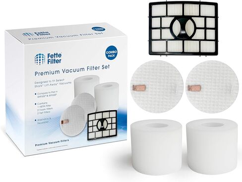 مجموعة فلتر Fette Filter متوافقة مع جهاز رفع القرش الدوار NV650، NV650W، NV651، NV652، NV750W، NV751، NV752، NV831، NV835. قارنه بـ # XFF650 وXHF650 (1 رغوة Hepa 2) in Saudi Arabia