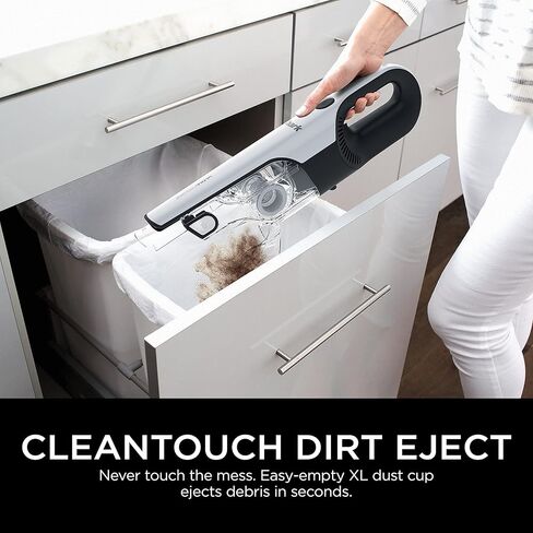 Shark CH964AMZ 2 في 1 نظام Ultracyclone اللاسلكي والمحمول، خفيف الوزن للغاية ومحمول للسيارة والمنزل، فلتر قابل للغسل، كوب غبار XL، أداة شقوق وفرشاة تنظيف، أزرق in Kuwait