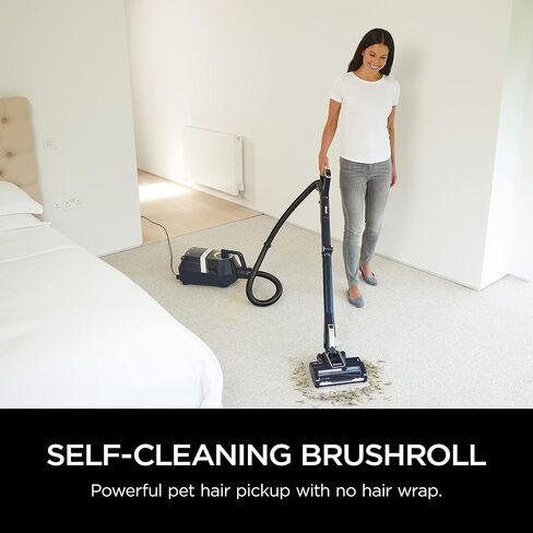 Shark CZ2001 Pet Canister Vacuum, Bagless, Corded with Self-Cleaning Brushroll, Black & Copper in Saudi Arabia