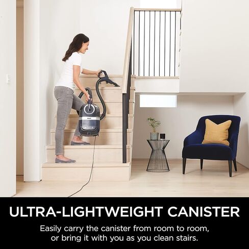 Shark CZ2001 Pet Canister Vacuum, Bagless, Corded with Self-Cleaning Brushroll, Black & Copper in Saudi Arabia