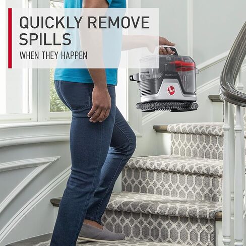Hoover CleanSlate Plus Carpet & Upholstery Spot Cleaner, Stain Remover, Portable, FH14050, White in Kuwait