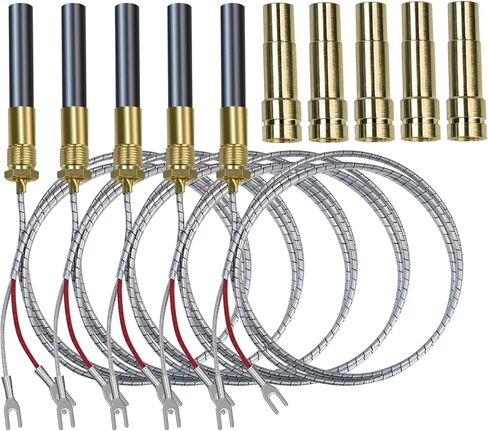 5 قطع 36 بوصة من الألومنيوم ثيرموبيل 750 ميلي فولت ثيرموبيل مع استبدال محول PG9 لمواقد الغاز النار الحرارة، مواقد الغاز جلو سخان المياه الفرن، فرن القلي ثيرموبيل مولد الحرارة in Kuwait