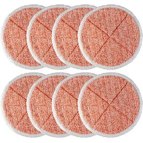 BlueStars 4 Packs Deep Clean Spinwave Mop Pad for Bissell 2124 2039A Hard Floor Mop Cleaners (2 Soft + 2 Scrubby) - Washable and Reusable Mop Pads in Saudi Arabia