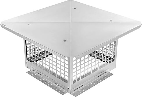 VEVOR، غطاء مدخنة مقاس 8 × 13 بوصة، فضي in Saudi Arabia