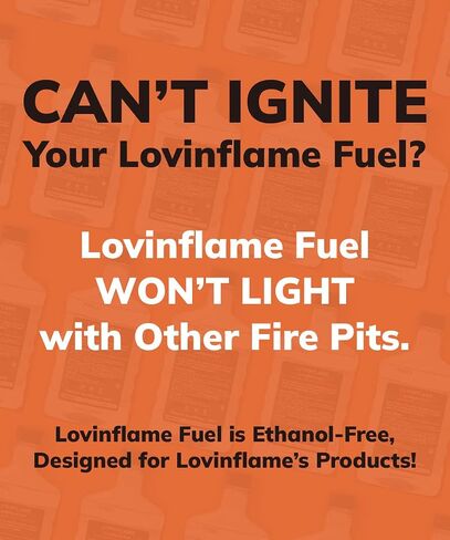 Exclusive Fuel for Lovinflame Fireplaces Fire Pits Firebowls Candles Non-Toxic, Non-Flammable, Water-Soluble, Safe for Transportation & Storage (1 Gallon) in Saudi Arabia