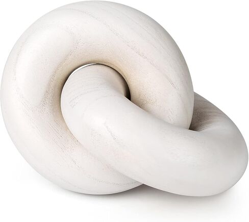 OFIDELITY ديكور عقدة خشبية، 2- وصلة ديكور سلسلة خشبية، ديكور رف مدفأة منزلية ريفية، ديكورات حديثة من خشب بوهو المنحوت يدويًا لغرفة المعيشة، طاولة قهوة المزرعة، رف الكتب، طاولة المكتب in Kuwait