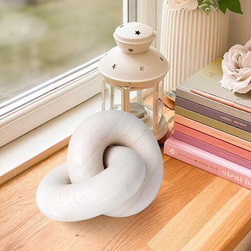 OFIDELITY ديكور عقدة خشبية، 2- وصلة ديكور سلسلة خشبية، ديكور رف مدفأة منزلية ريفية، ديكورات حديثة من خشب بوهو المنحوت يدويًا لغرفة المعيشة، طاولة قهوة المزرعة، رف الكتب، طاولة المكتب in Kuwait